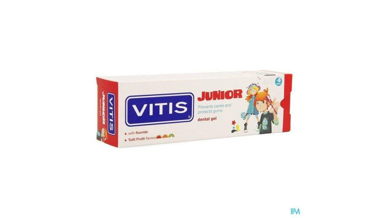 Vitis junior dental gel tutti frutti 6+, 75ml, , medium-null