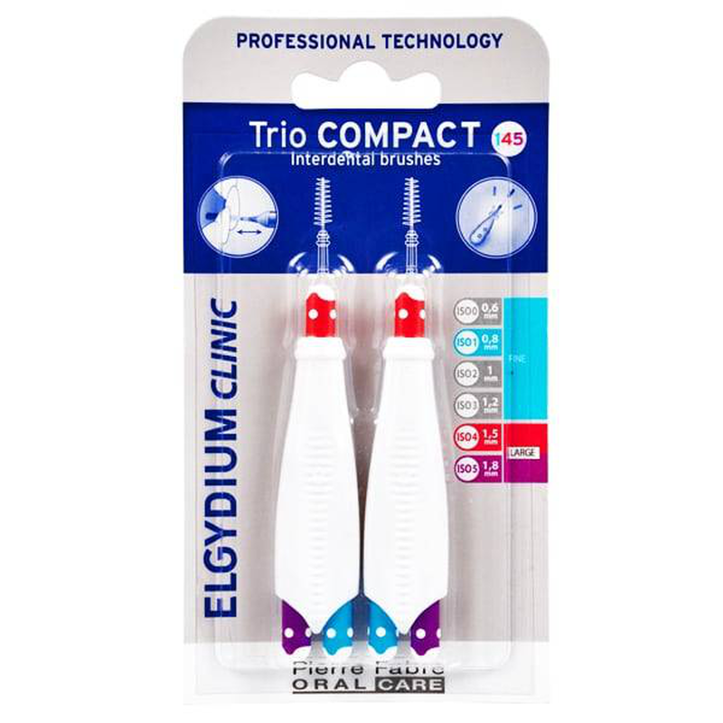 Product image: Elgydium clinic trio compact interdental brushes 145 mixed 6pieces, , medium-null