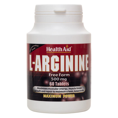 Health aid l-arginine 500mg x 60 tablets, , medium