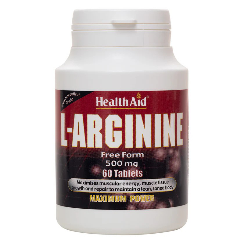 Health aid l-arginine 500mg x 60 tablets, , medium image number null
