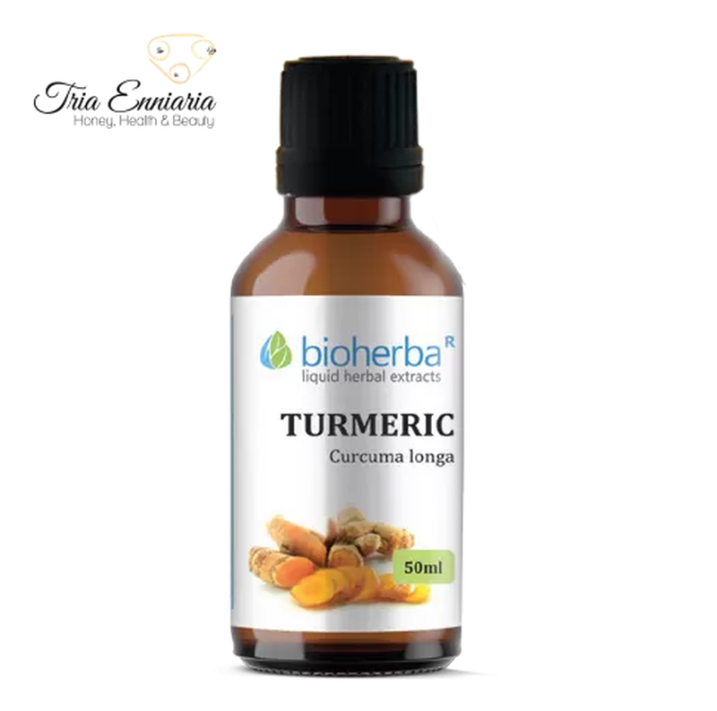 Product image: Turmeric, herbal tincture, 50 ml, bioherba, , medium-null