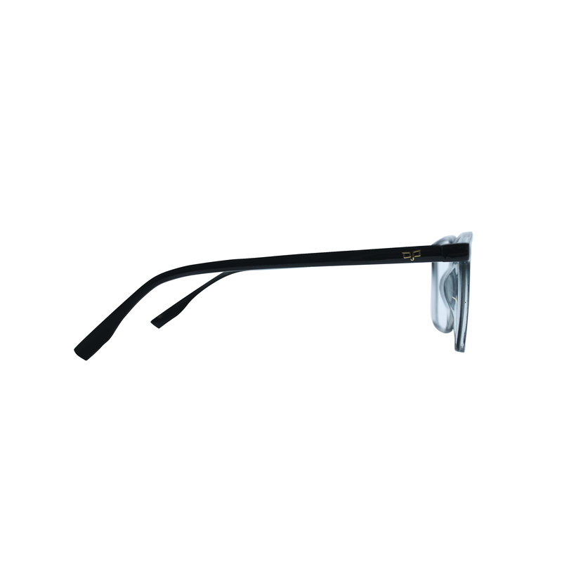 OJO personal style square black frame and temples with demo lenses, , medium image number null