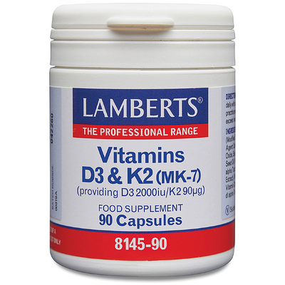 Lamberts vitamin d3 2000iu & k2 90mg x 90 capsules, , medium