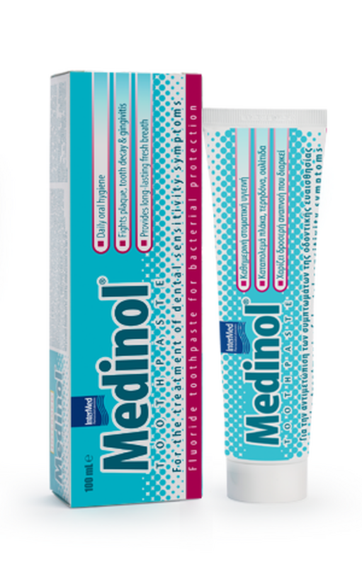 Medinol toothpaste, fluoride daily toothpaste 100ml, , medium-null