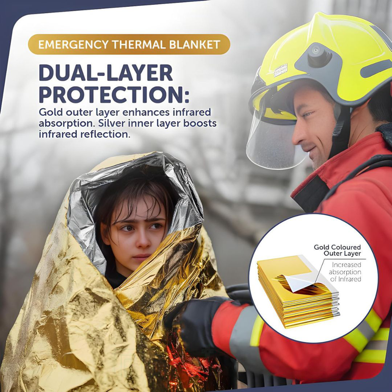 Emergency thermal blankets 5pcs, , medium-null