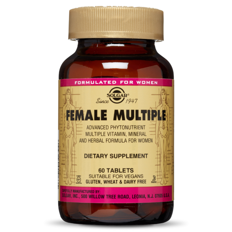 Solgar female multiple x 60 tablets - advanced multivitamin & mineral formula for women, , medium image number null