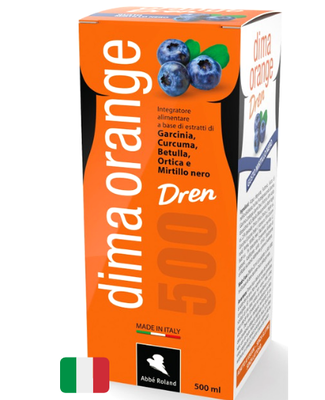 Dima orange dren syrup, for weight loss & fluid retention 500ml