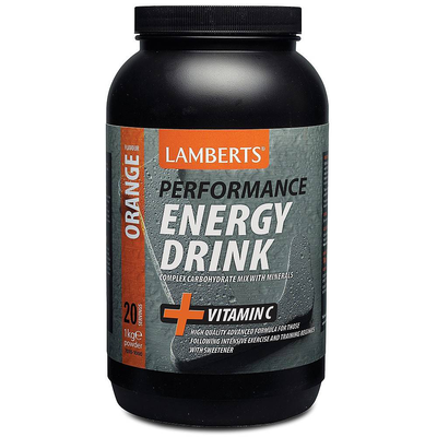 Lamberts performance energy drink orange x 1000g powder - with vitamin c