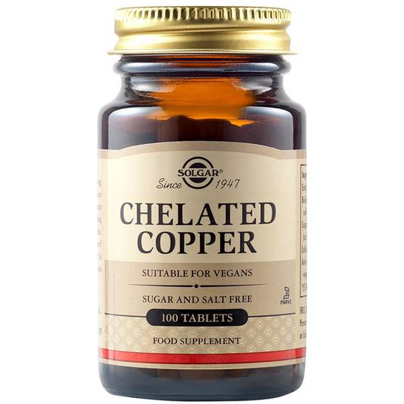 Solgar chelated copper x 100 tablets, , medium-null