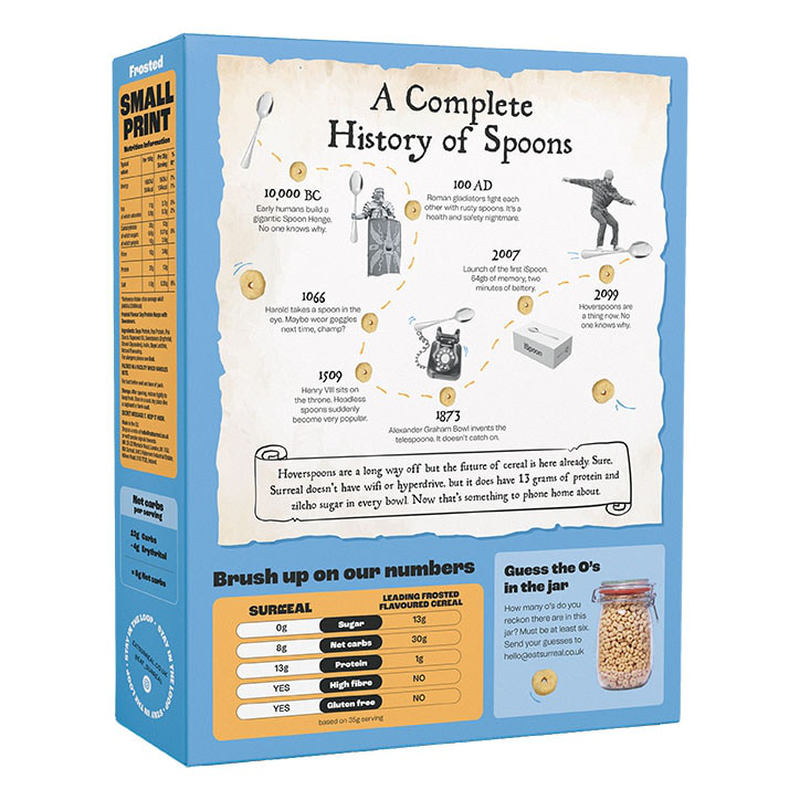 Surreal high protein cereal frosted 240g-null