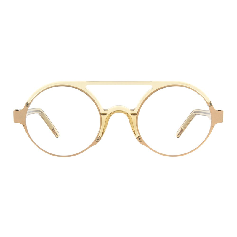 Gold metal glasses (frames)-null