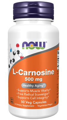 Now foods - l-carnosine 500mg x 50 capsules