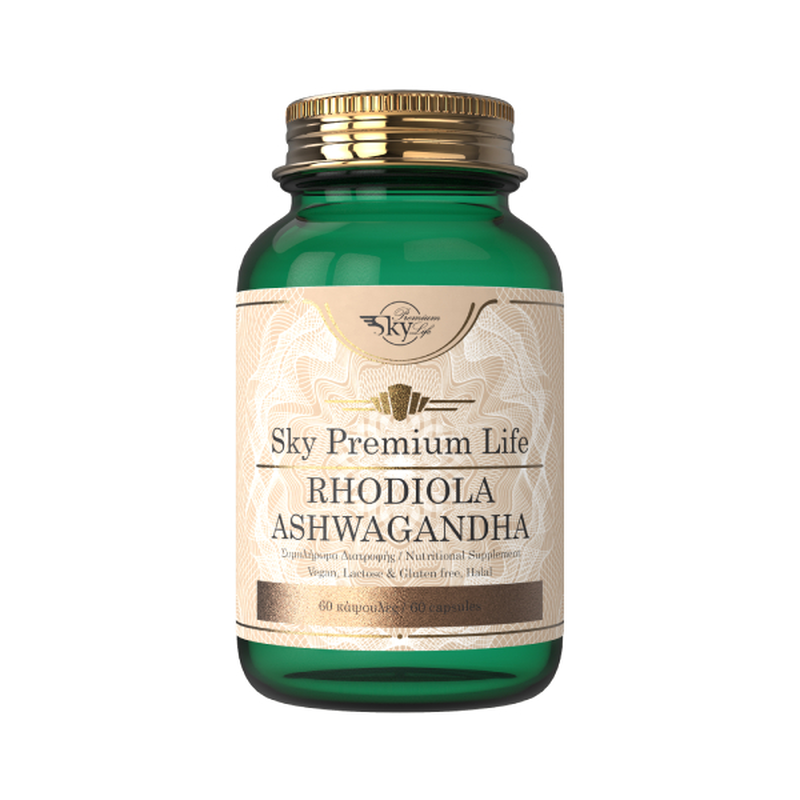 Sky premium life rhodiola &kappa;&alpha;&iota; ashwagandha 60 &kappa;ά&psi;&omicron;&upsilon;&lambda;&epsilon;&sigmaf;, , medium-null