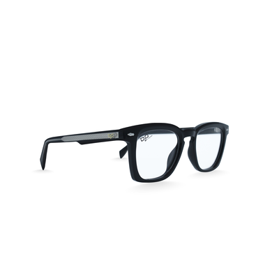OJO personal style square handmade black frame and temples with demo lenses, , medium