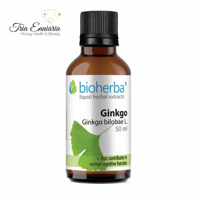 Ginkgo biloba, nervous system, tincture , bioherba, 50 ml
