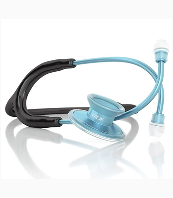 Stethoscope mdf acoustica®, Black-aqua, medium