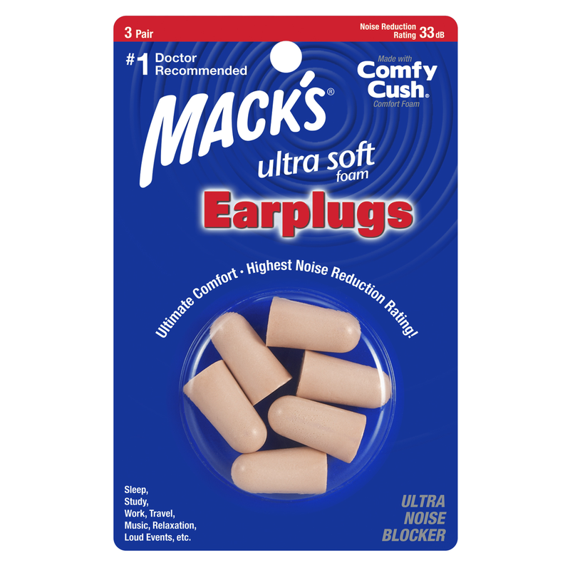 Mack's ultra soft foam earplugs 3 pairs, , medium-null