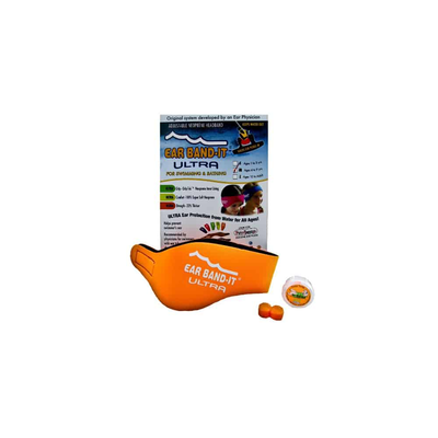 Ear band-it ultra headband & 1 pair silicone ear plugs small 1-3 years