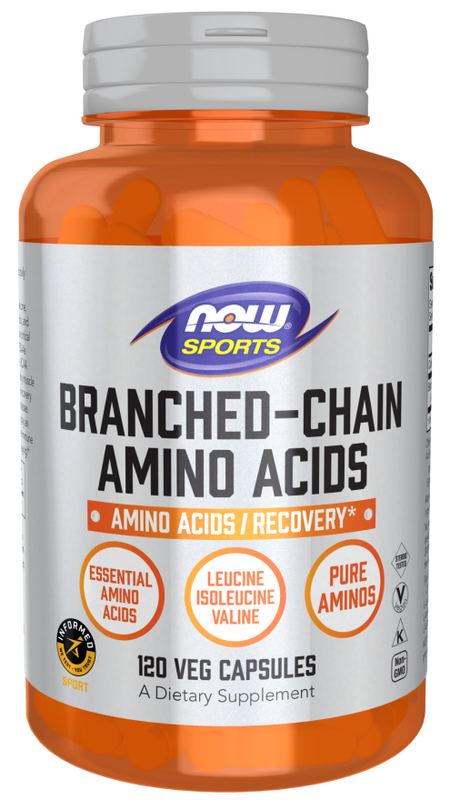 Now sports - branched chain amino acids x 120 veg capsules, , medium image number null