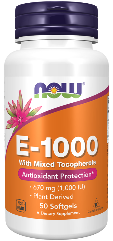 Now foods vitamin e-1000, mixed tocopherols 50 softgels, , medium-null