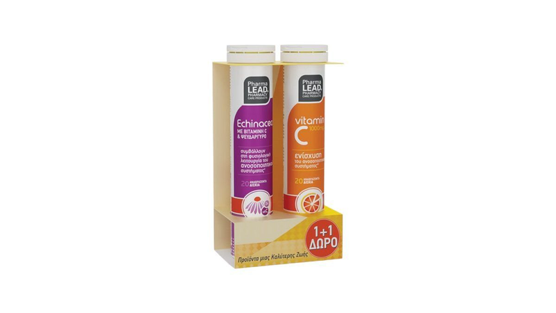 Product image: Pharmalead echinacea w/vit c+zinc lemon(+vit c 1000mg) ef 2x20, , medium-null