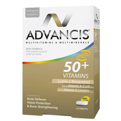 Advancis 50+ vitamins x 30 tablets