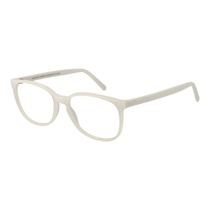 White acetate glasses (frames)-null