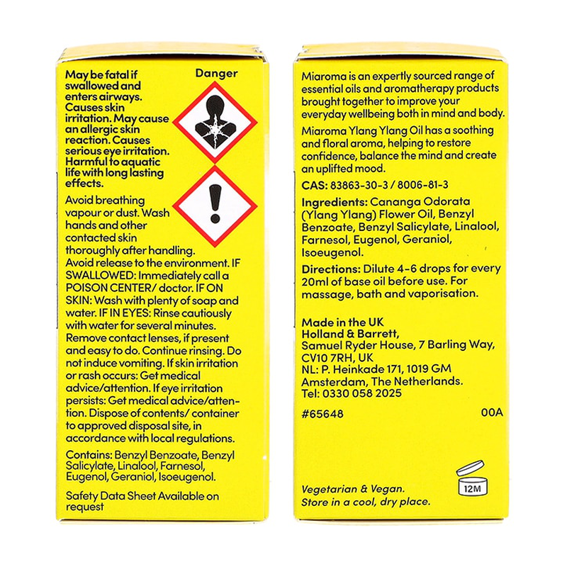 Miaroma ylang ylang pure essential oil 10ml-null