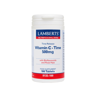 Lamberts vitamin c - time 500mg x 100 tablets - with bioflavonoids, , medium