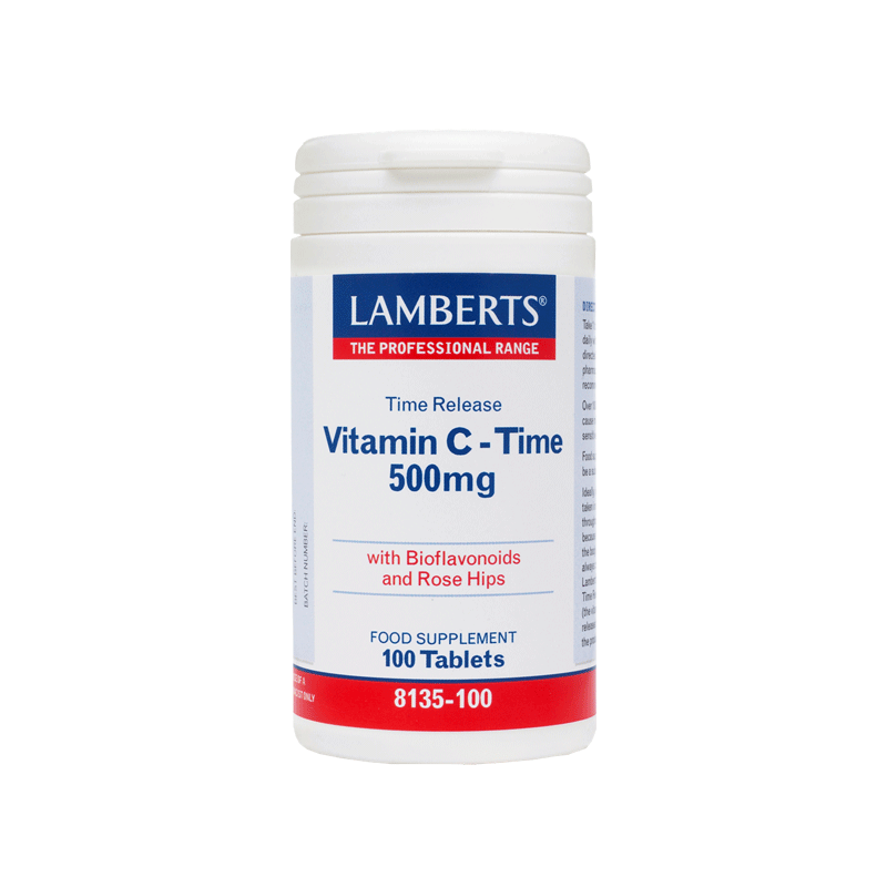 Product image: Lamberts vitamin c - time 500mg x 100 tablets - with bioflavonoids, , medium-null