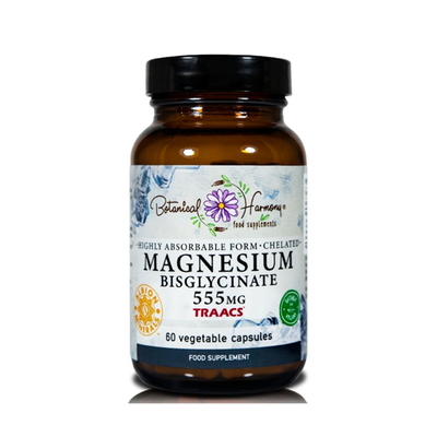 Botanical harmony magnesium bisglycinate 555mg 60 capsules, , medium