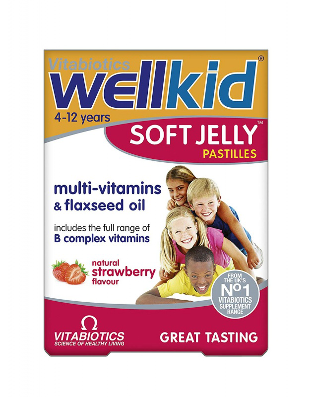 Vitabiotics wellkid soft jelly 30 chewable pastilles, , medium-null