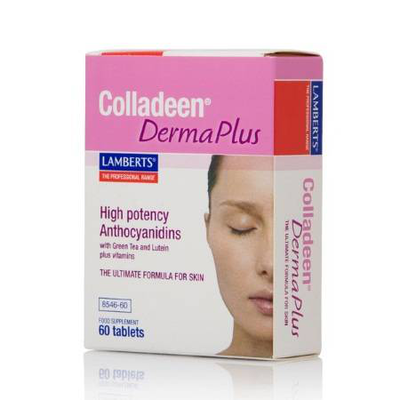 Lamberts colladeen dermaplus x 60 tablets - high potency anthocyanidins - supports collagen formation & blood vessels functioning, , medium