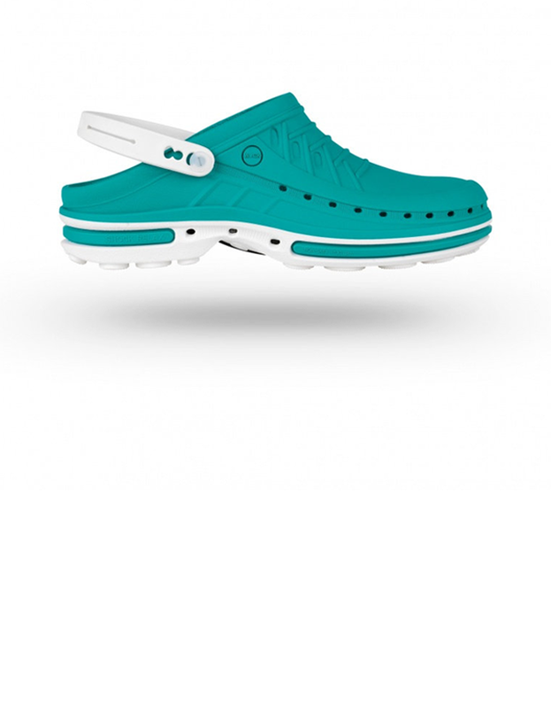 Product image: Wock clog - w/ strap - teal/white , 45/46-null