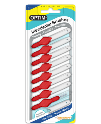 Stoddard - interdental red brushes , 0.5mm, , medium