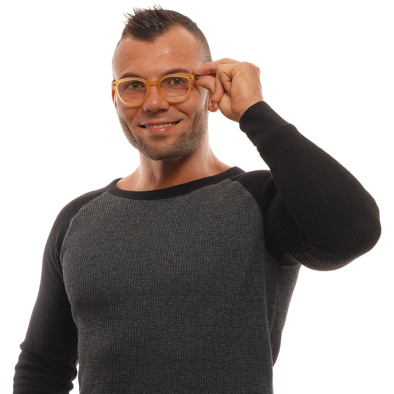 Orange metal & plastic glasses (frames)-null