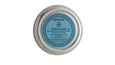 Apivita pastilles with eucalyptus & propolis for sore throat & cough, 45g, , medium