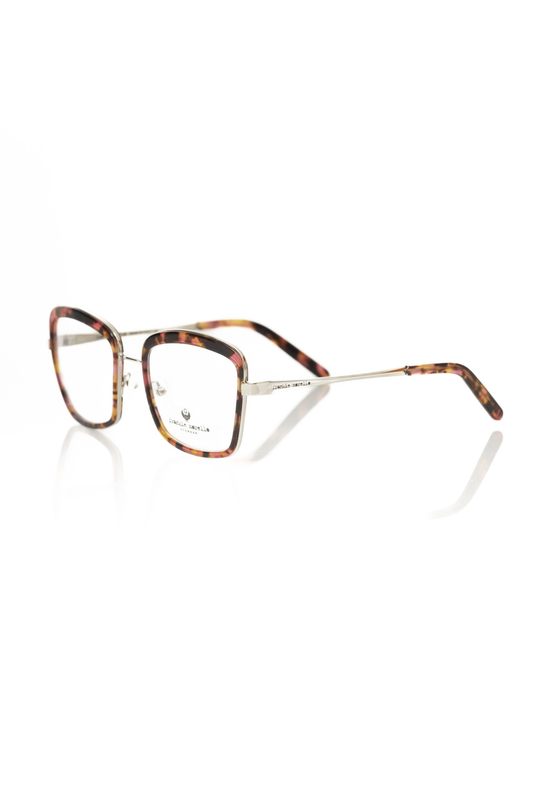 Red metallic women's eyeglass frame-null