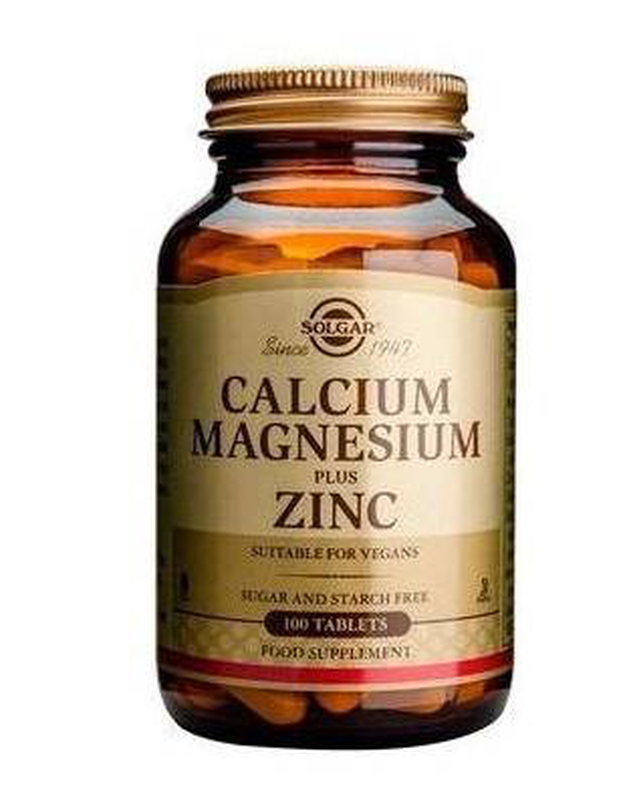 Solgar calcium magnesium zinc 100s, tablets, 100, , medium-null