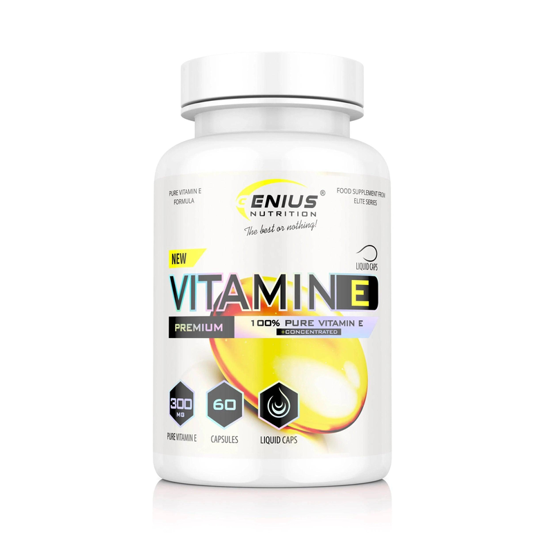 Vitamin e 60 liquid caps/60 serv, Genius nutrition, , medium-null