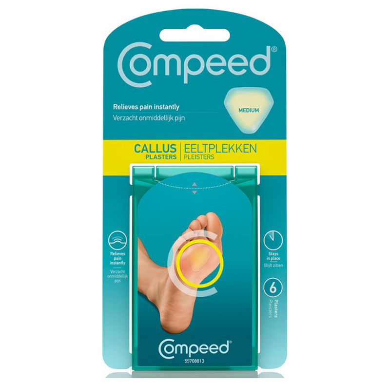 Compeed - hard skin medium 6 cerotti, , medium-null