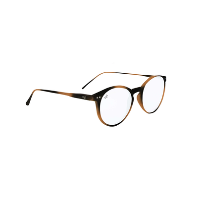 OJO reading glasses brown black round with uv420 blue block 2.00, , medium