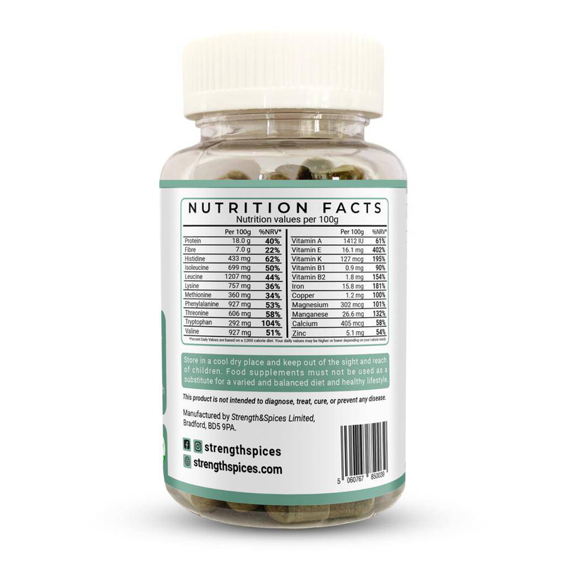 Product image: Anxiety & sleep support, 1000mg 60 capsules- strength & spices, , medium-null