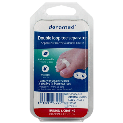 Deramed double ring toe spreader ,s/s, , medium