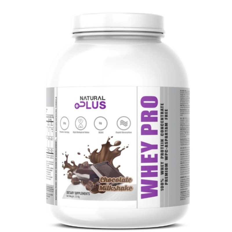 Natural plus whey premium 100% whey - vanilla creme , 2.5kg-null