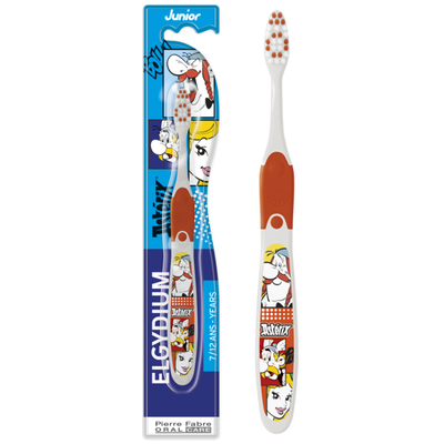 Elgydium junior asterix toothbrush soft παιδική οδοντόβουρτσα 7-12 ετών, , medium