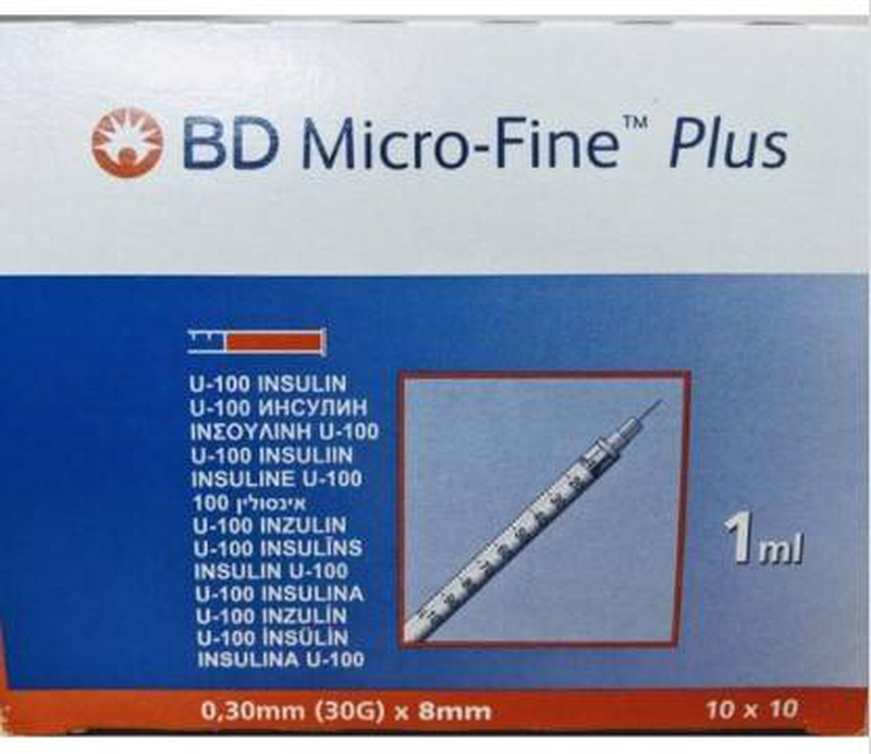 Mic sterile syringe, syringe, 1ml x 30g, , medium-null