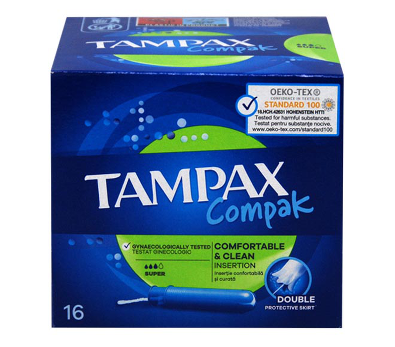 Tampax compak super x16, tampons, 16, , medium image number null