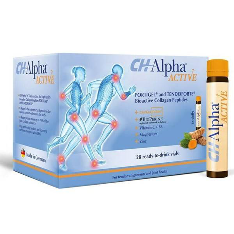 Ch alpha active fortigel & tendoforte bioactive collagen peptides 28vials, , medium-null