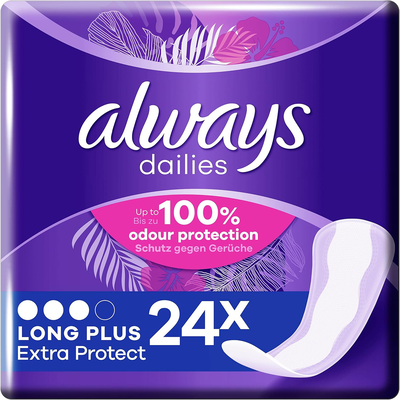 Always alldays protect extra long plus, pantyliners, 24, , medium